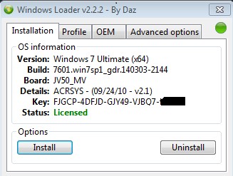 windows loader by daz windows 7